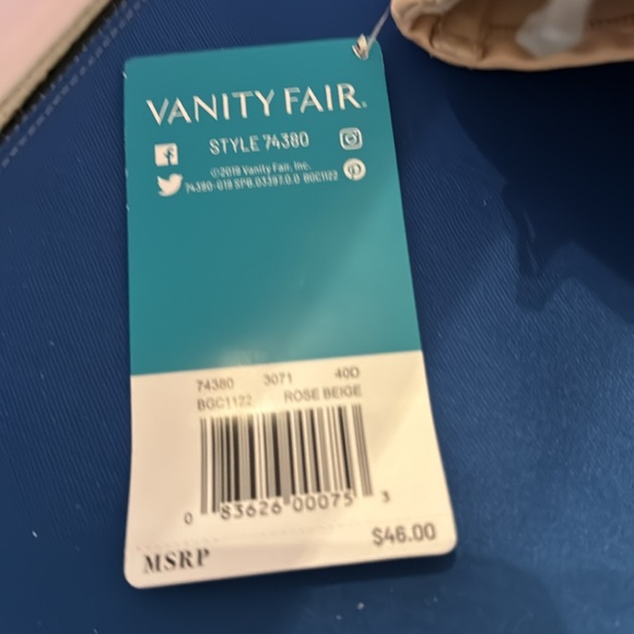 Vanity fair woman’s far away bra size 40 D - Picture 5 of 7